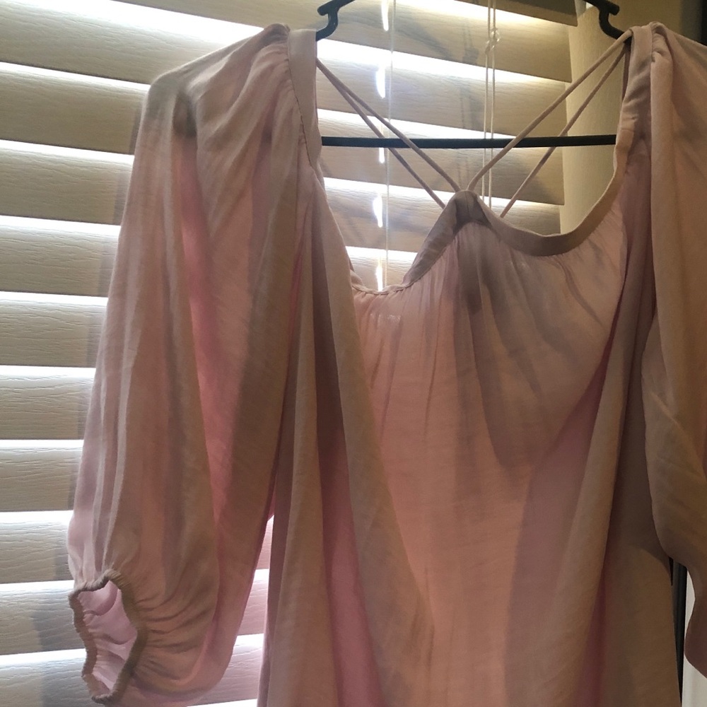 Pink off the shoulder top